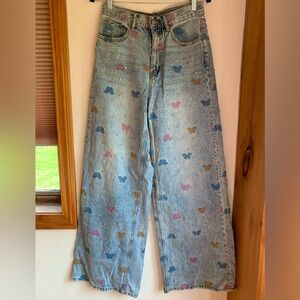 Urban Outfitters BDG Skater Baggy Jean in Butterfly Print